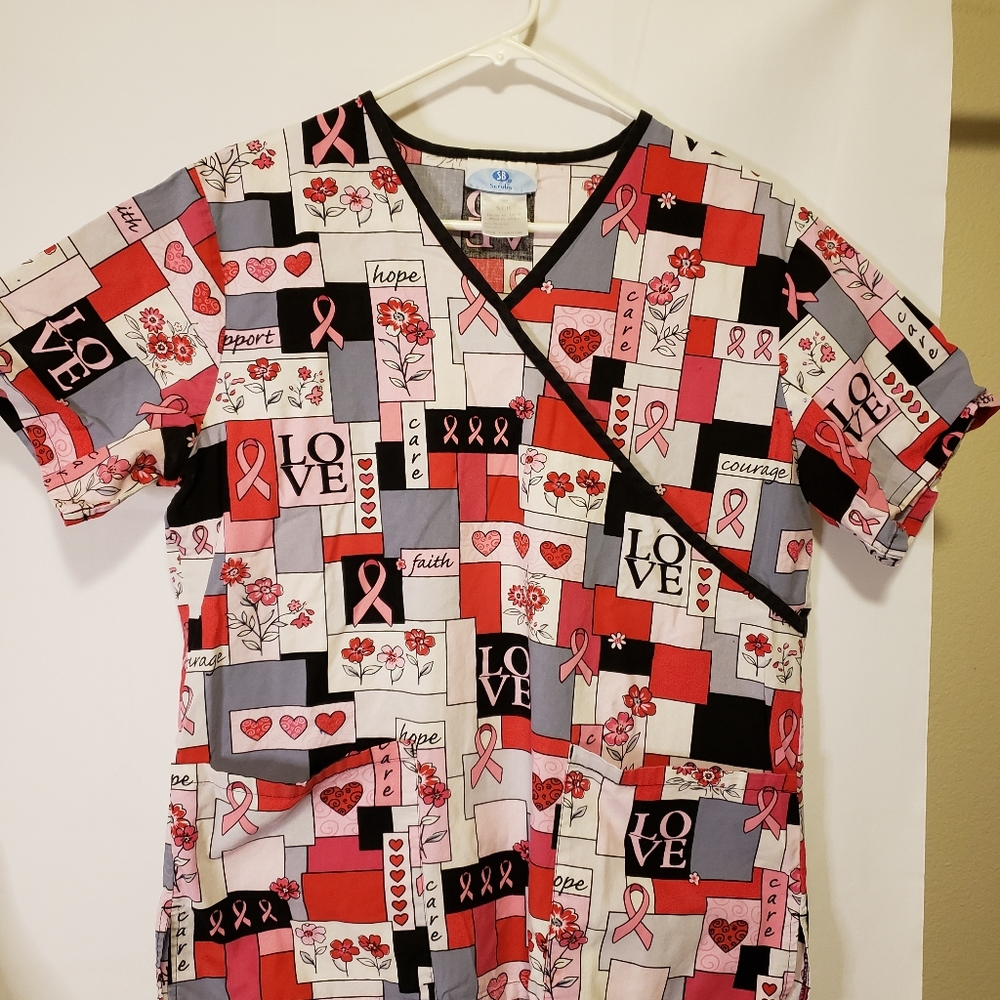 Scuba Breast Cancer Short sleeve‎ Top